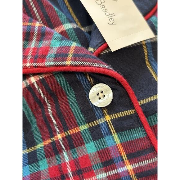 NWT Vera Bradley Blue Red Green Tartan Plaid Flannel Pajama Set 100% Cotton 3X - Picture 3 of 16